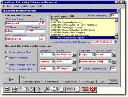 MiReloj.com Año 2000 - Email Marketing con Mailoop